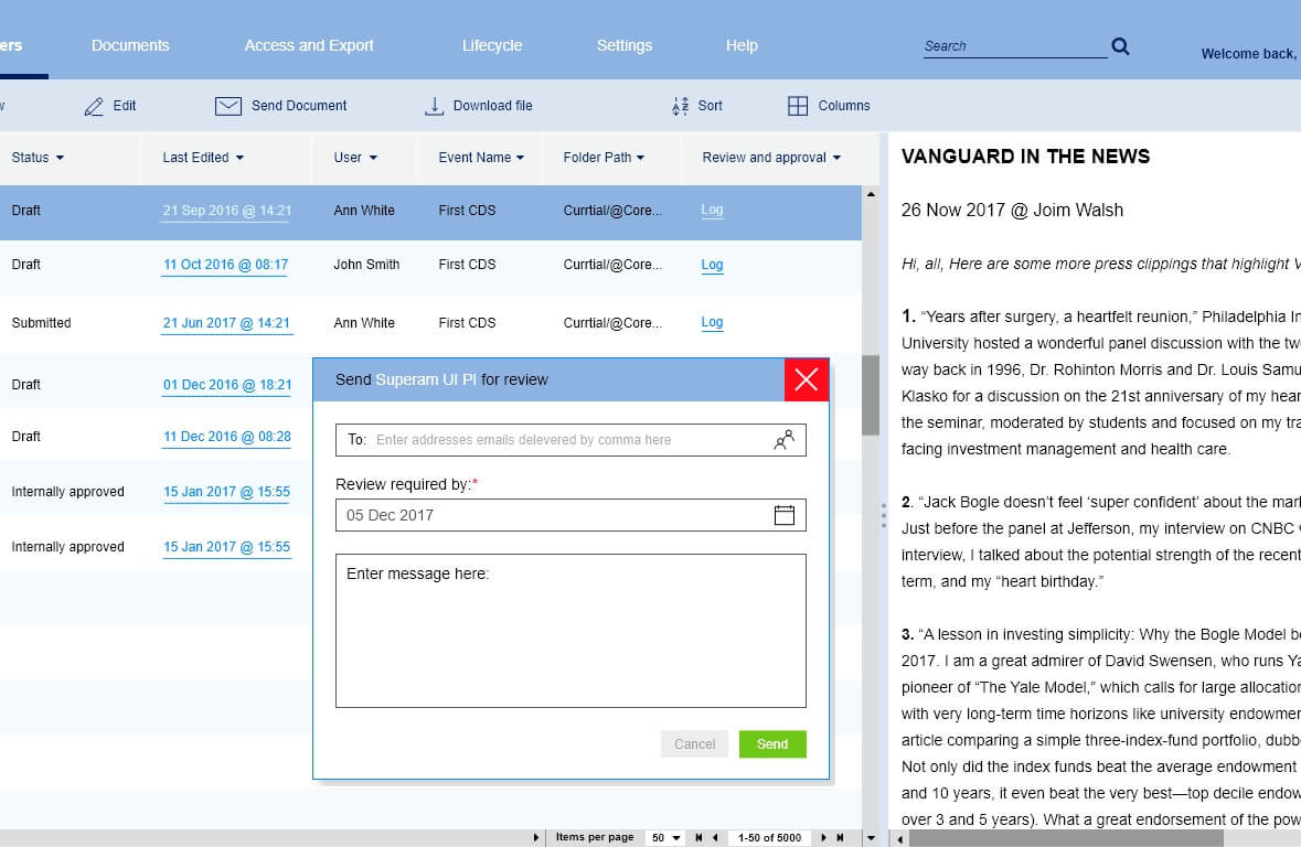 Healthcare document management SaaS, screen 4 Healthcare document management SaaS, screen 4