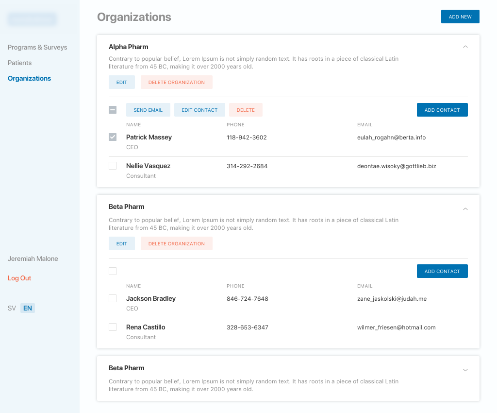 A healthcare SaaS to collect disease and medicine information, screen 5 A healthcare SaaS to collect disease and medicine information, screen 5