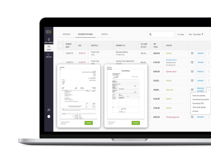 Finance managment application for transportation companies Finance managment application for transportation companies