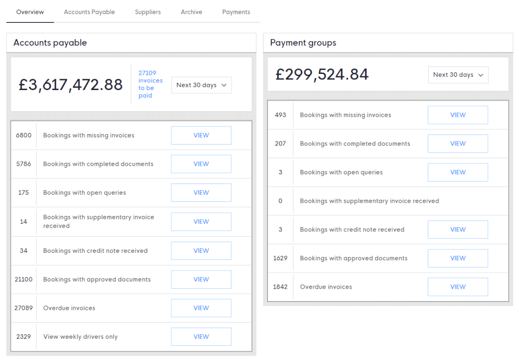 Application for transportation companies, screen 4 Application for transportation companies, screen 4